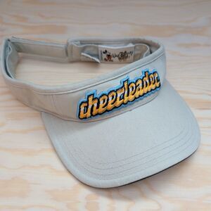 Disney Parks Walt Disney World Sun Visor Hat Cheerleader Tan Adult Strapback